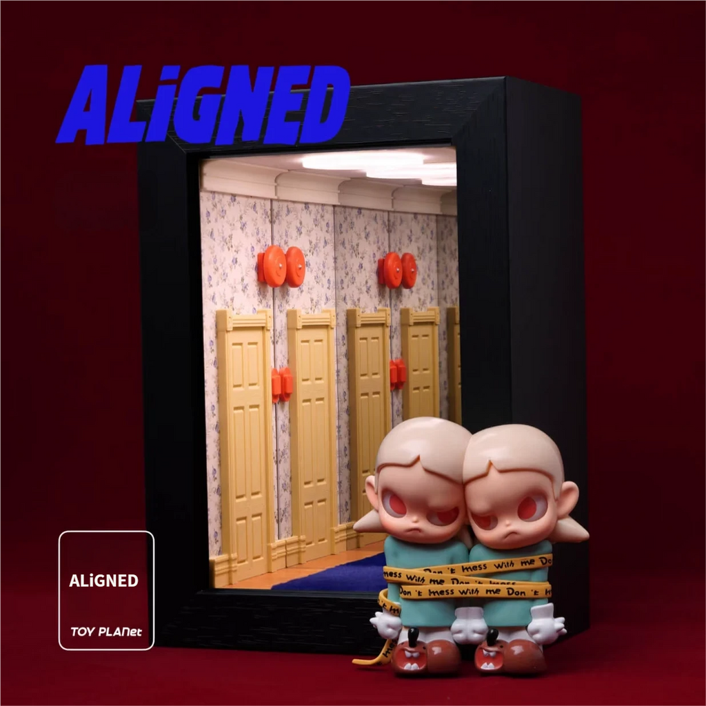 ALiGNED — Infinity Mirror Figure Display Shadow Box