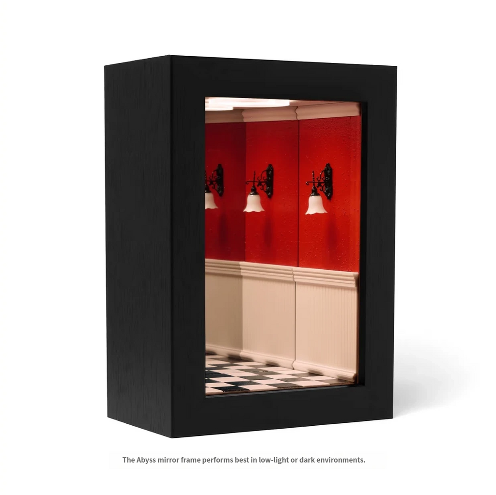 Dream without end — vintage infinity mirror art display shadow box