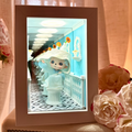 Iris.Heart Trace — Infinity Mirror Figure Display Shadow Box