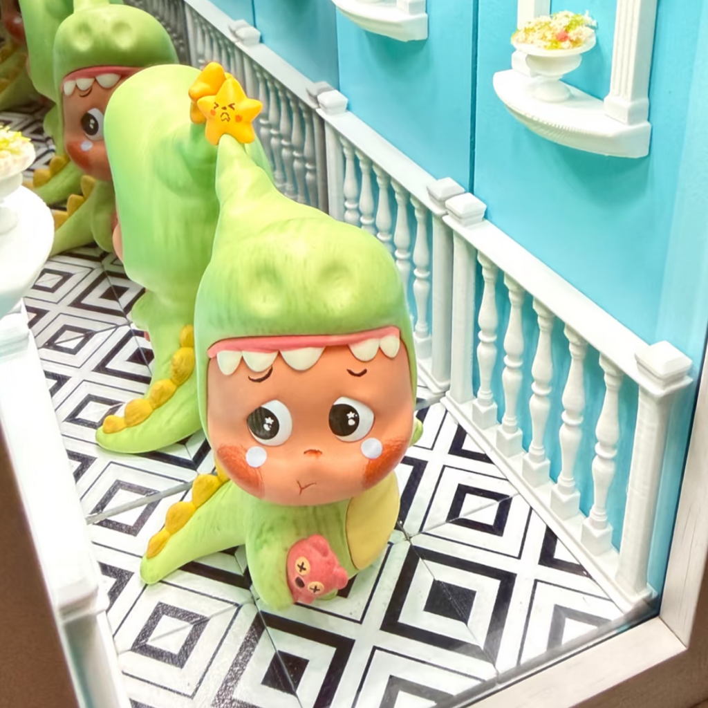 Iris.Heart Trace — Infinity Mirror Figure Display Shadow Box