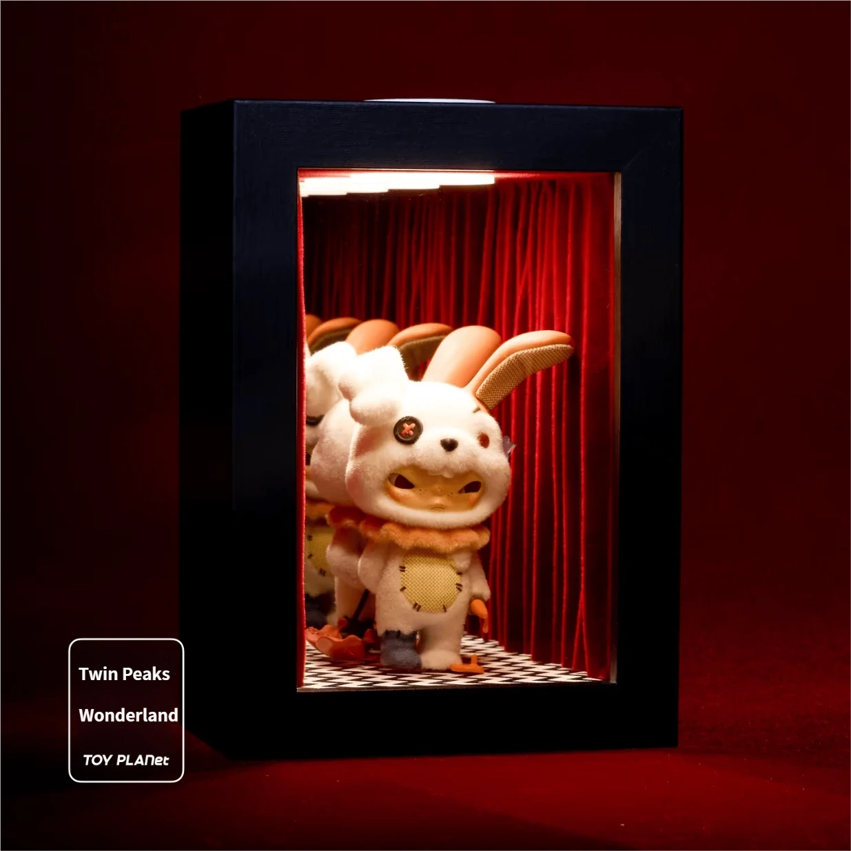 Twin Peaks · Wonderland— vintage infinity mirror art display shadow box