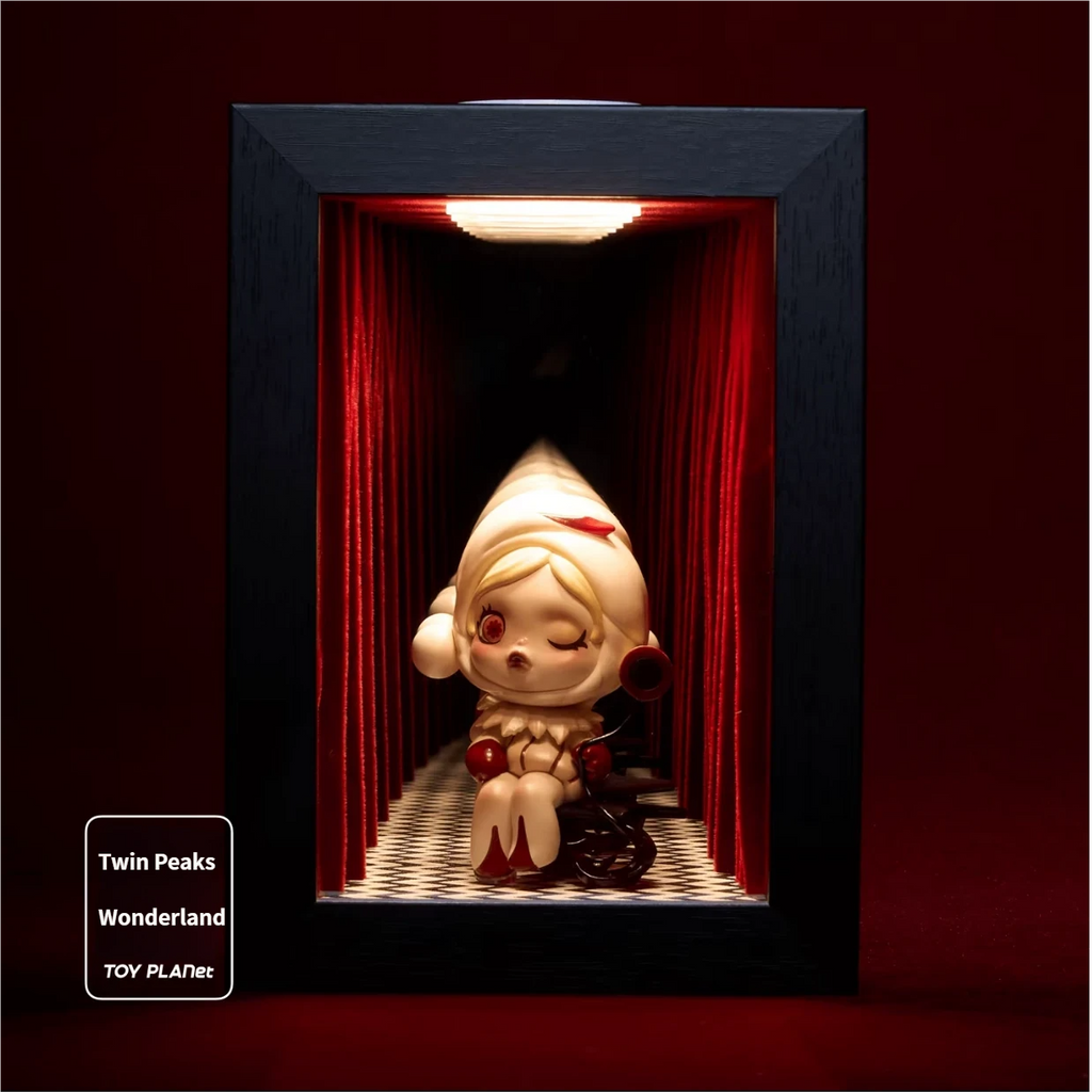 Twin Peaks · Wonderland— vintage infinity mirror art display shadow box