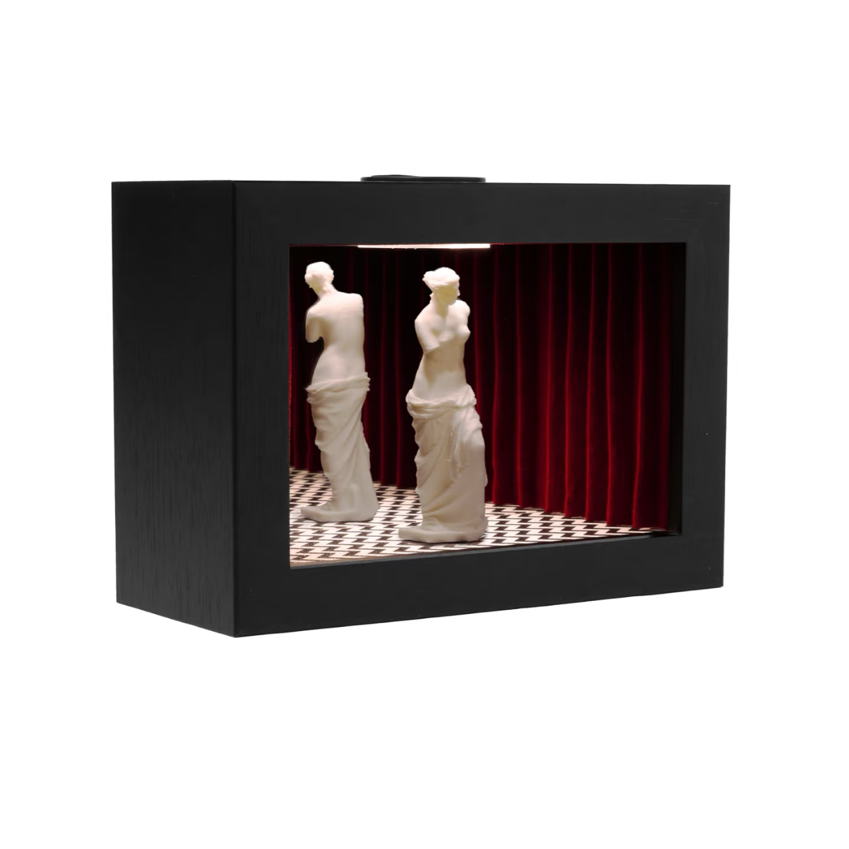 Twin Peaks · Wonderland— vintage infinity mirror art display shadow box