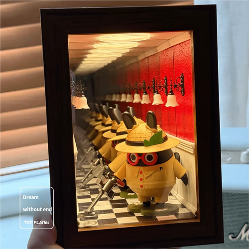 Dream without end — vintage infinity mirror art display shadow box