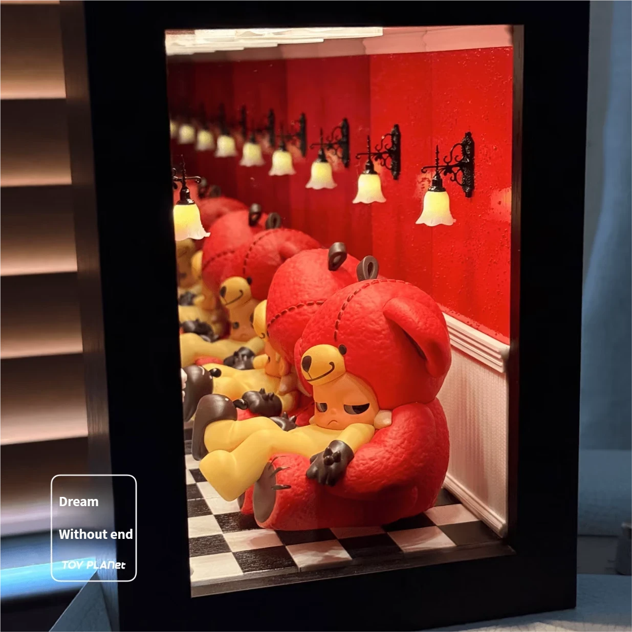 Dream without end — vintage infinity mirror art display shadow box