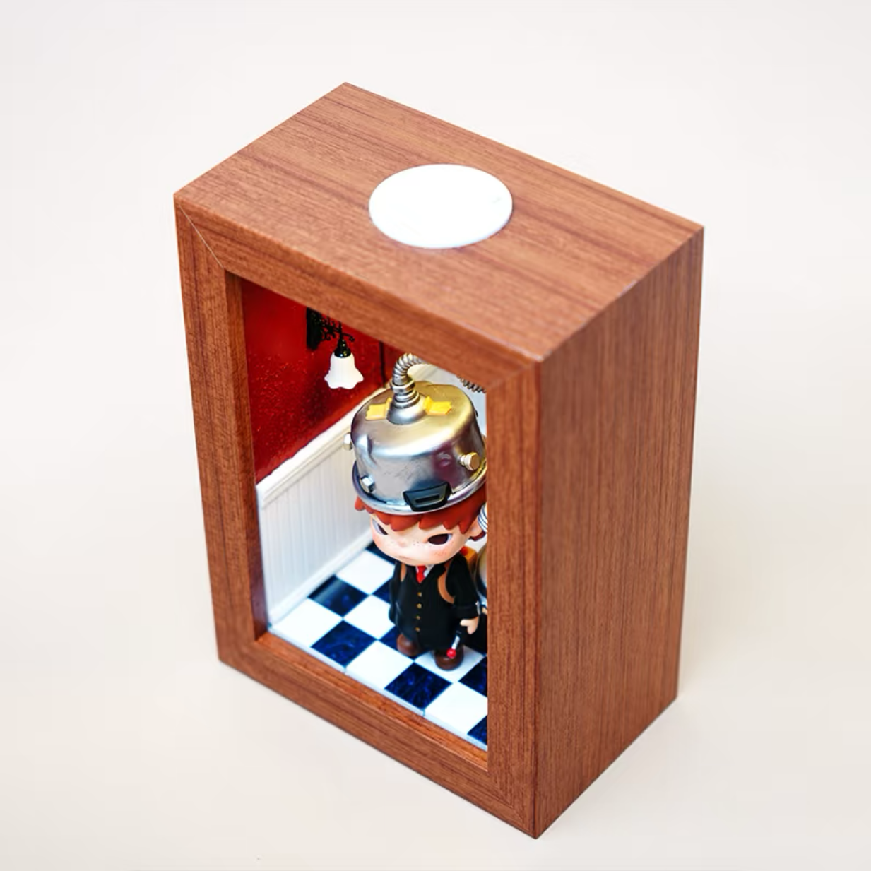 Dream without end — vintage infinity mirror art display shadow box